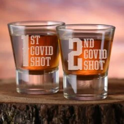 Covid Shot Glass - Funny Barware Gifts