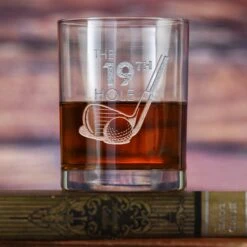 Golf Theme 19th Hole Whiskey Glass