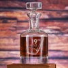 19th Hole Golf Theme Engraved Crystal Decanter
