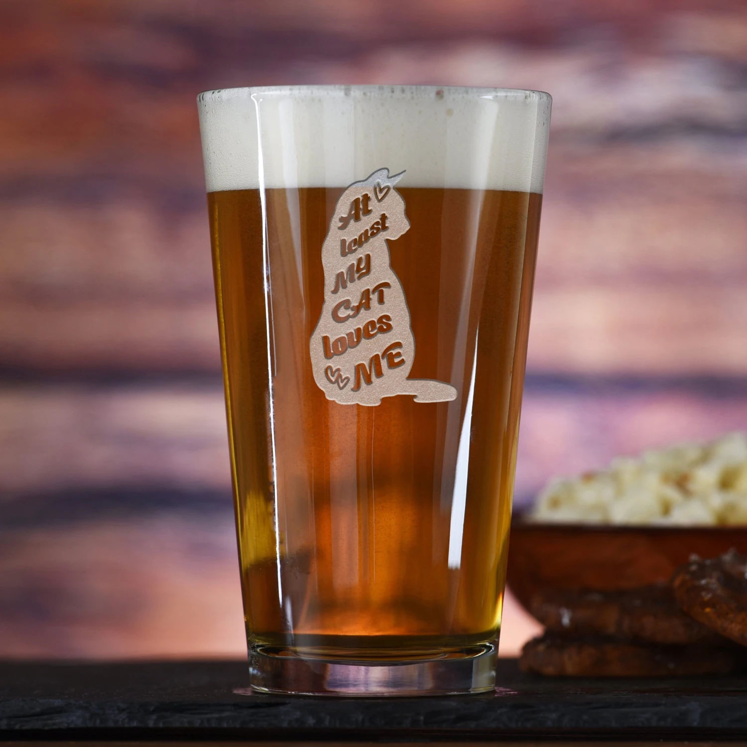 At Least My Cat Loves Me Pint Glass Gift 1 At Least My Cat Loves Me Pint Glass Gift