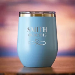 Wedding Favor Stemless Wine Tumbler Gift 13 Wedding Favor Stemless Wine Tumbler Gift -crystal imagery shop M209 lightblue lesstumb coloredbg scaled