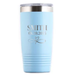 Wedding Favors Travel Tumbler Gift -crystal imagery shop M209 lightbluetumb whitebg scaled