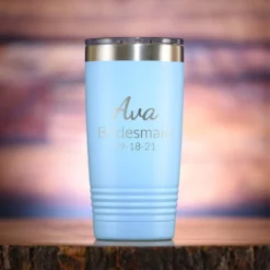 Bridesmaid Custom Travel Tumbler Gift -crystal imagery shop M213 babyblue tumb coloredbg 1 scaled