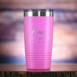 Bridesmaid Custom Travel Tumbler Gift
