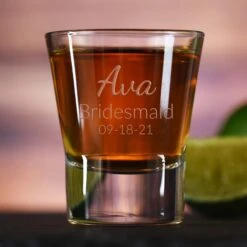 Bridesmaid Wedding Favor Shot Glass