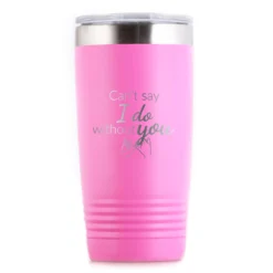 Can't Say I Do Without You Bridesmaid Proposal Tumbler -crystal imagery shop M214 pink tumb whitebg 1 scaled