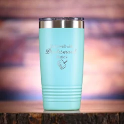 Pairs Well With Bridesmaid Duties Travel Tumbler Gift