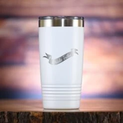 Bride Tribe Bridesmaid Travel Tumbler Gift -crystal imagery shop M219 white tumb coloredbg 1
