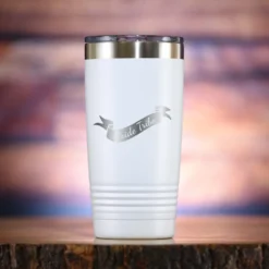 Bride Tribe Bridesmaid Travel Tumbler Gift -crystal imagery shop M219 white tumb coloredbg 1 scaled