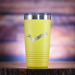 Bride Tribe Bridesmaid Travel Tumbler Gift -crystal imagery shop M219 yellow tumb coloredbg 1 scaled