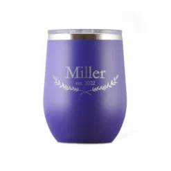 Wedding Favor Wine Tumbler Gift For Guests -crystal imagery shop M221 LESS TUMB Purple scaled