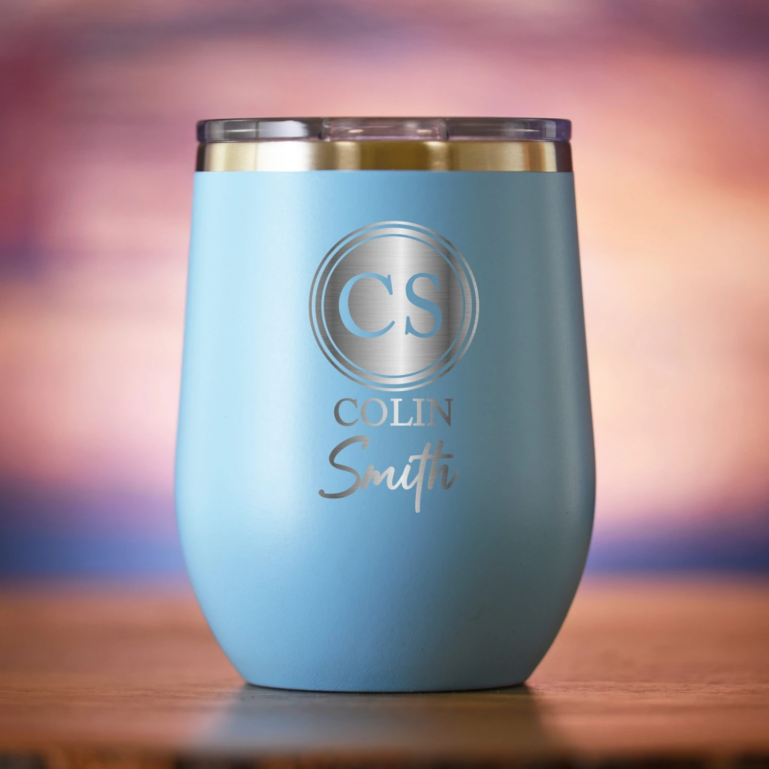 Two Monograms Stemless Wine Insulated Tumbler Gift 3 Two Monograms Stemless Wine Insulated Tumbler Gift - Image 3