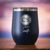 Two Monograms Stemless Wine Insulated Tumbler Gift