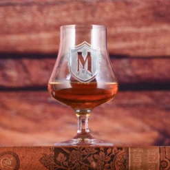 Engraved Crystal Whiskey Nosing Glass