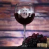 Monogram Shield Red Wine Glass