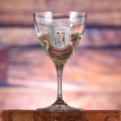 Personalized Nick And Nora Crystal Martini Glass