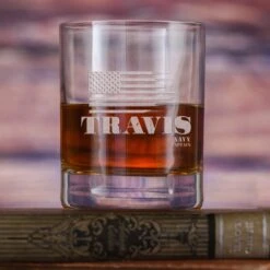 American Heroes Whiskey Glass Stolzle Crystal