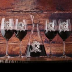 Crystal Wine Decanter And Glasses Gift Set