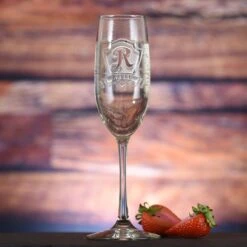 Personalized Toasting Glasses, Anniversary Champagne Flutes
