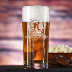 Engraved Hiball Cooler Mixed Drink Glass