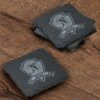 Custom Engraved Slate Coasters, SET OF 4
