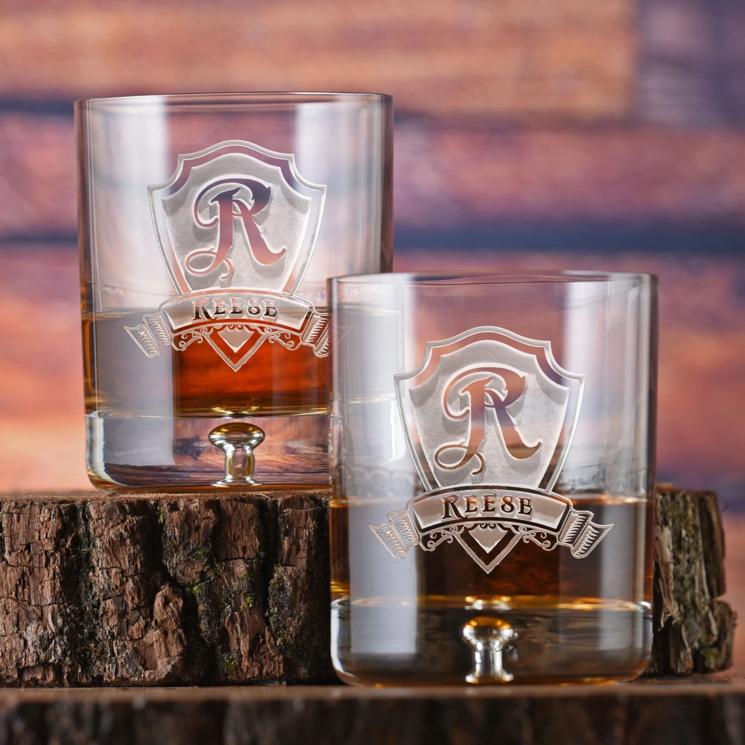 Whiskey Glasses SET, Scotch Bourbon Engraved Personalized 1 Whiskey Glasses SET, Scotch Bourbon Engraved Personalized
