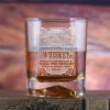 Custom Whiskey Label DOF Glass - Luigi Bormioli On The Rocks