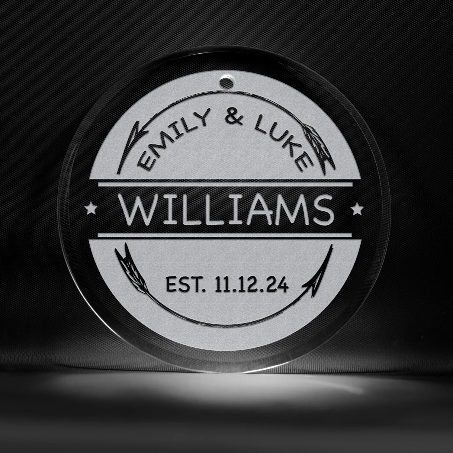 Rustic Arrows Personalized Ornament 1 Rustic Arrows Personalized Ornament