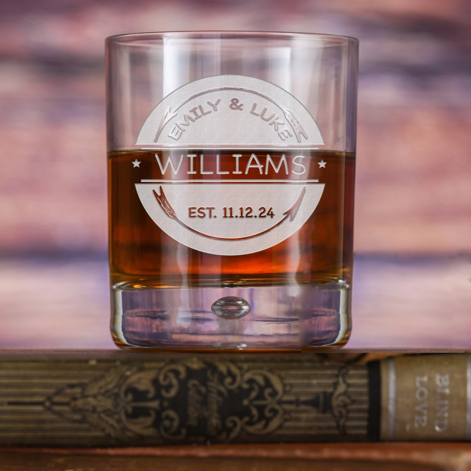 Rocks Whiskey Glass Rustic Arrows Wedding Gift 1 Rocks Whiskey Glass Rustic Arrows Wedding Gift