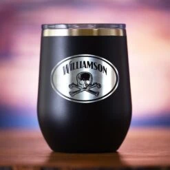 Skull And Bones Custom Stemless Wine Travel Tumbler