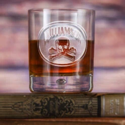 Skull And Bones Whiskey Bar Glass