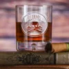 Skull And Bones Crystal Whiskey Glass