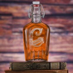 Carnivale Personalized Engraved Bourbon Flask