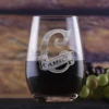 Custom Engraved Stemless Wine Glass Tumbler By Crystal Imagery