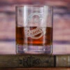 Monogrammed Stolzle Crystal Rocks DOF Whiskey Glass