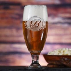 Engraved Monogrammed Water Iced Tea Goblets