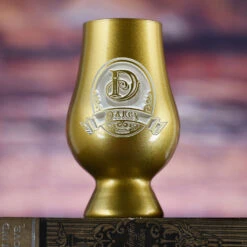Etched Gold Glencairn Whisky Glass