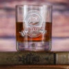 Custom Bourbon Whiskey Rocks Bar Glass