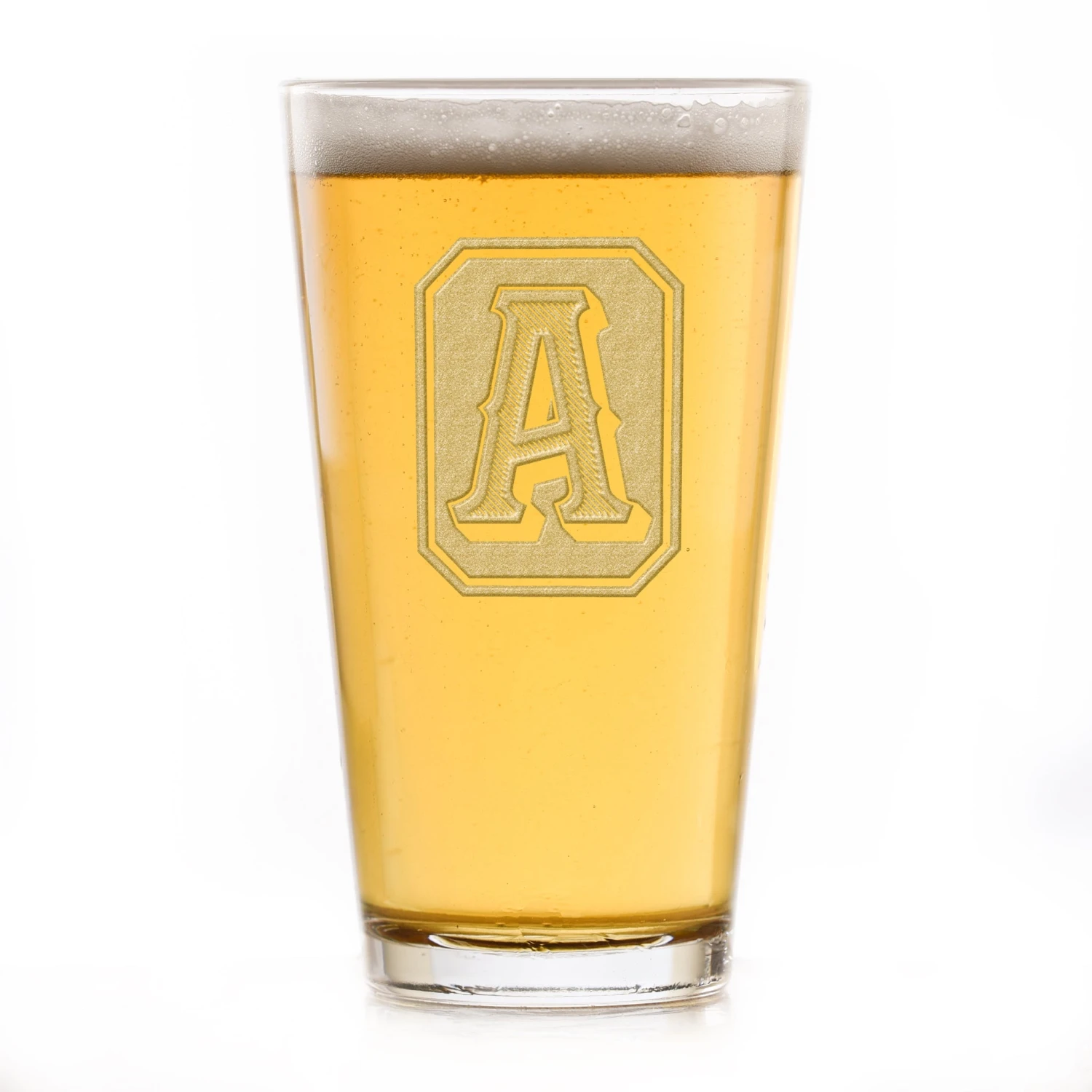 Monogram Engraved Pint Pub Beer Glass 2 Monogram Engraved Pint Pub Beer Glass - Image 2