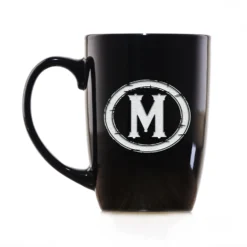 Engraved Monogrammed Coffee Mug -crystal imagery shop M9 blackcoffeemug