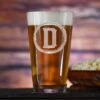Monogram Pint Pub Water, Beer Glass