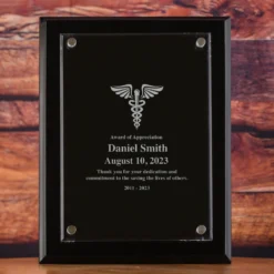 Medic Doctor Nurse Physician Wall Plaque Recognition Award Laser Etched