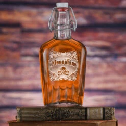 Skull And Bones Moonshine Flask