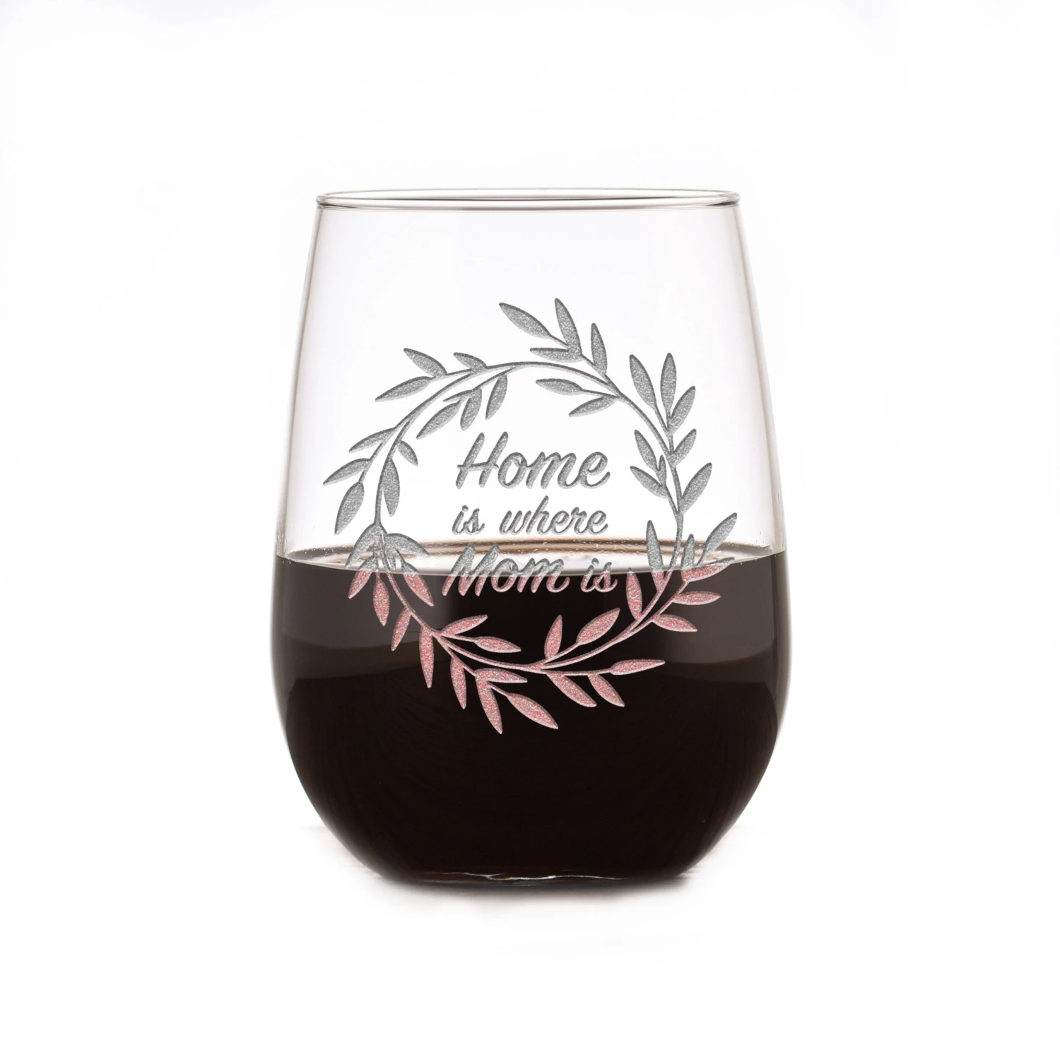 Home Is Where Mom Is Stemless Wine Glass, Mother's Day Gifts 2 Home Is Where Mom Is Stemless Wine Glass, Mother's Day Gifts - Image 2