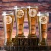 Nautical Pilsner Beer Glasses