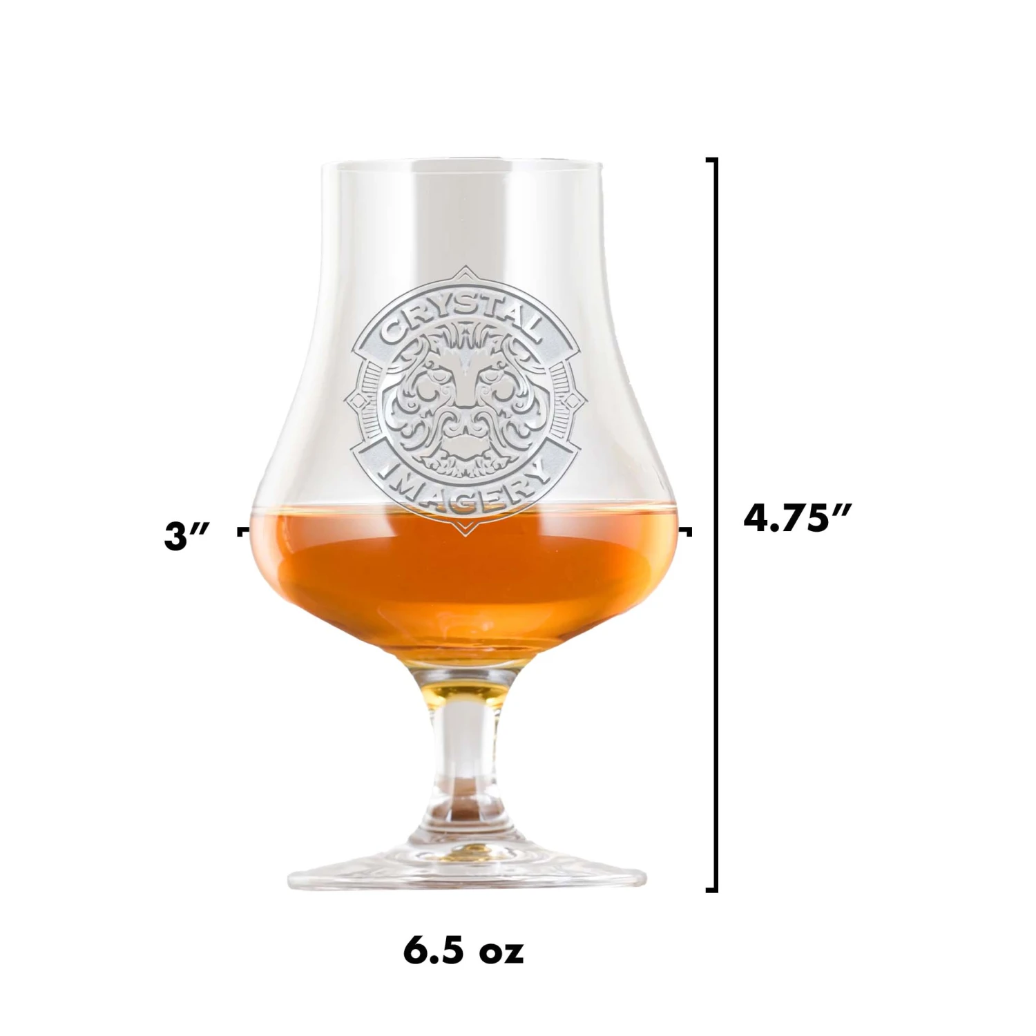 Engraved Crystal Whiskey Nosing Glass 2 Engraved Crystal Whiskey Nosing Glass - Image 2