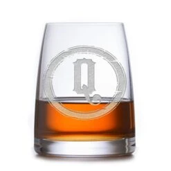 Monogrammed Rocks DOF Glass, Stolzle Crystal -crystal imagery shop SZ EXP M9