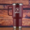 Monogram Travel Tumbler With Handle