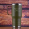 Best Man & Groomsmen Travel Tumbler With Handle