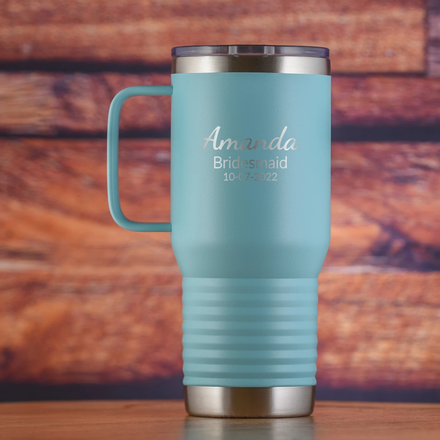 Bridesmaid Travel Tumbler With Handle 1 Bridesmaid Travel Tumbler With Handle